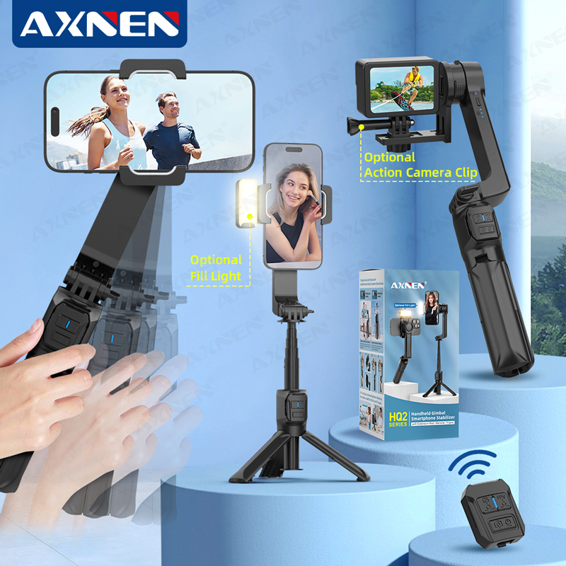 Drone Gimbal For Gopro - AXNEN HQ2-SEสมาร์ทโฟนGimbal Stabilizerมือถือการถ่ายภาพStabilizerสําหรับกล้องGopro Action Android iPhoneวิดีโอVlog