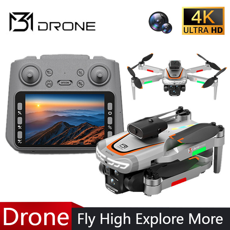 Drone Gimbal Brushless - M3 Professional Drone 4K HDถ่ายภาพทางอากาศหน้าจอ 4.3
