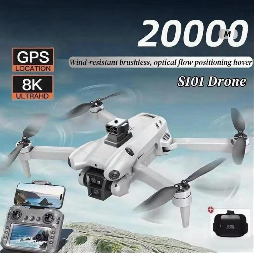 Drone Gimbal Mount - Xiaomi S101 Drone 8K HD กล้องคู่ระดับมืออาชีพ