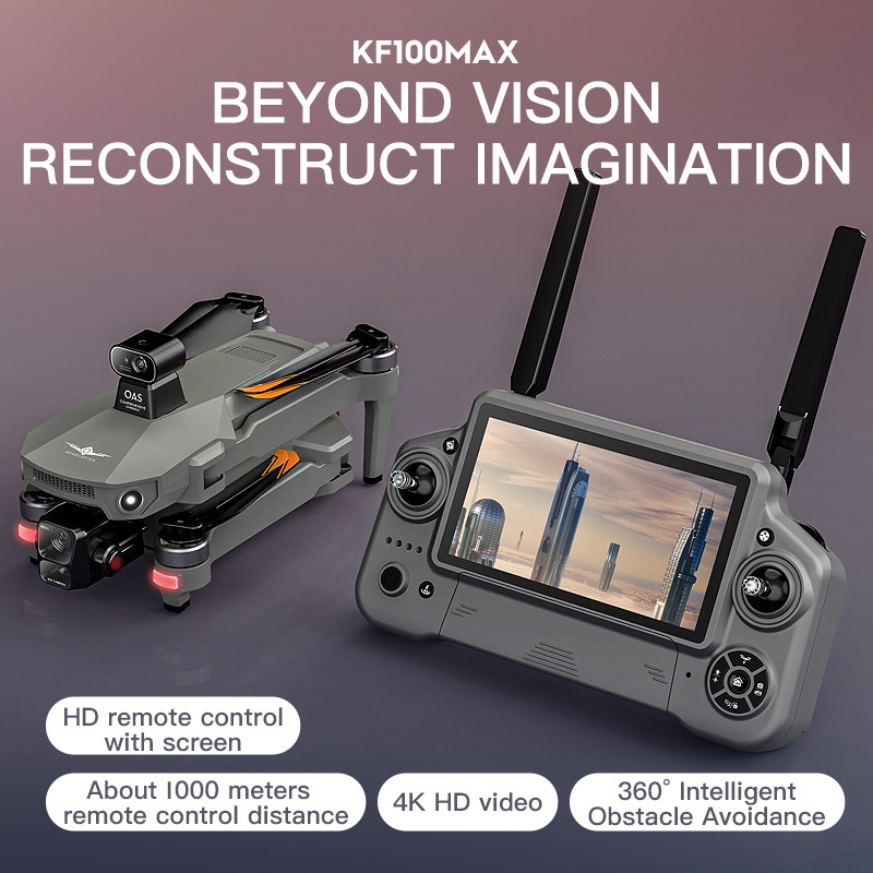 KF100 MAX GPS Drone 4K กล้อง 3 - Drone Gimbal 3 Axis บทวิจารณ์และราคา