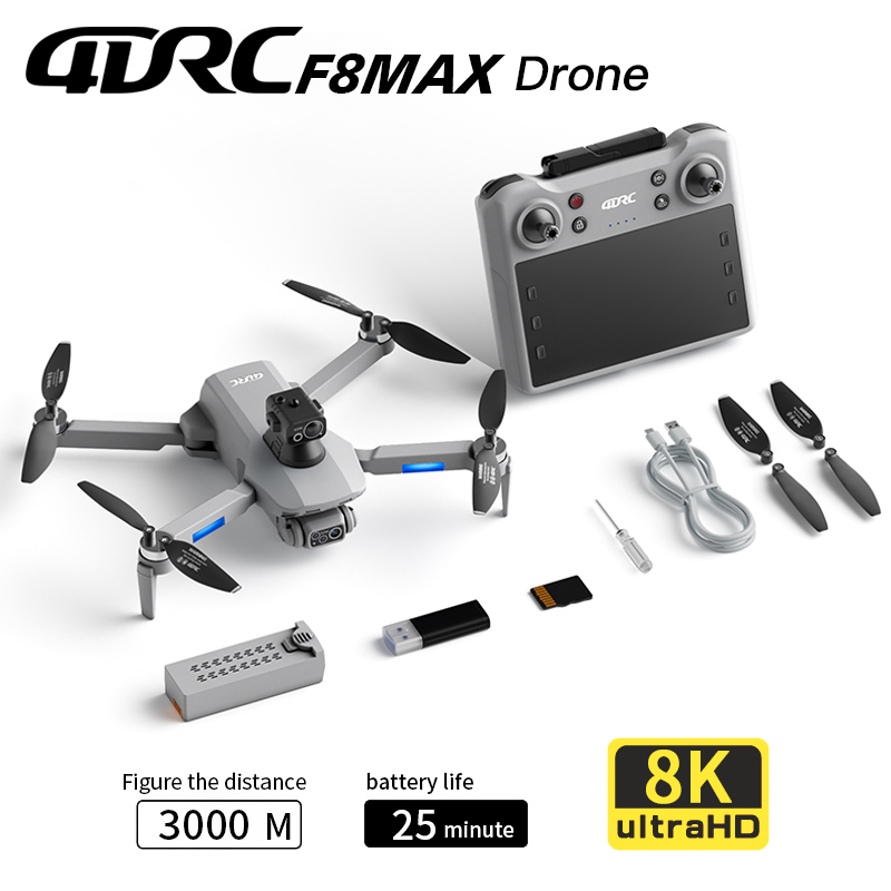 โดรน F8 MAX GPS ระดับมืออาชีพ  - Drone Gimbal Brushless บทวิจารณ์และราคา